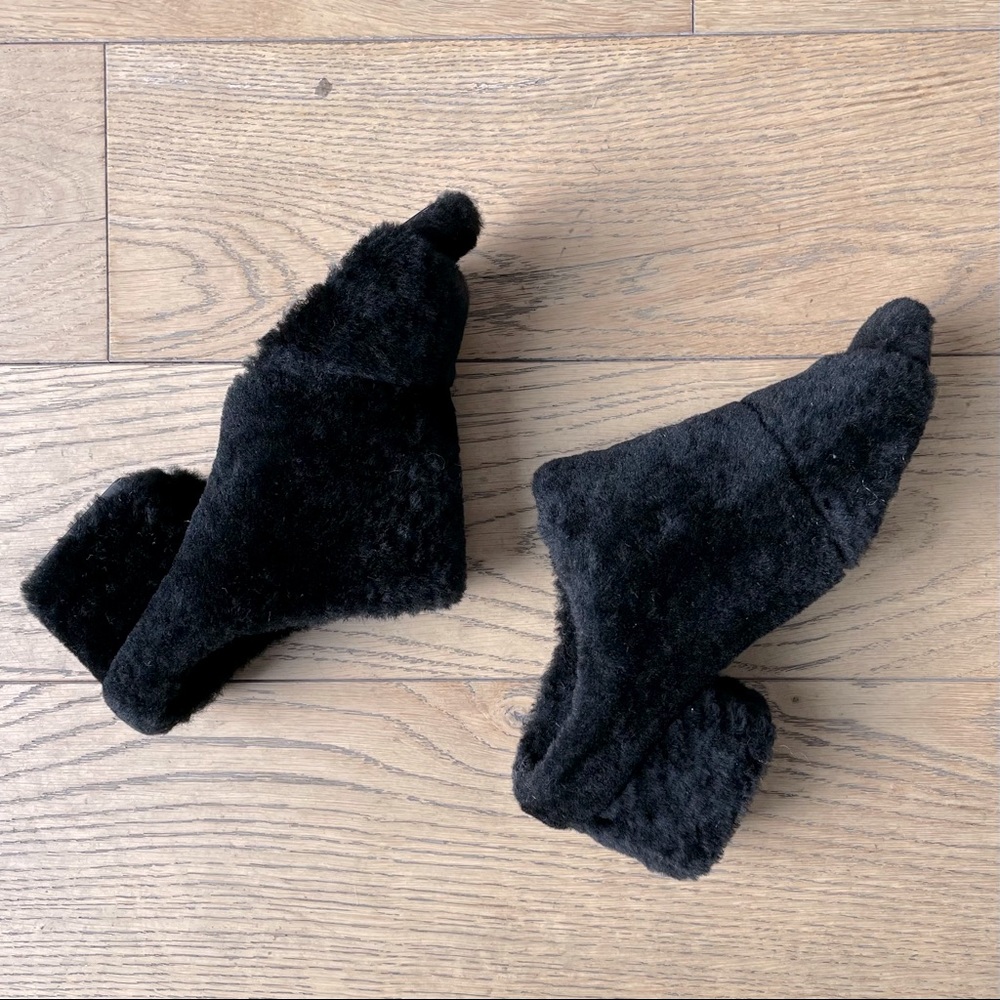 3.1 Phillip Lim Cube Shearling Open Tow Mule